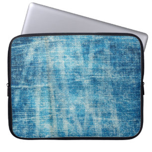 Blue Jeans Denim Textur Laptopschutzhülle