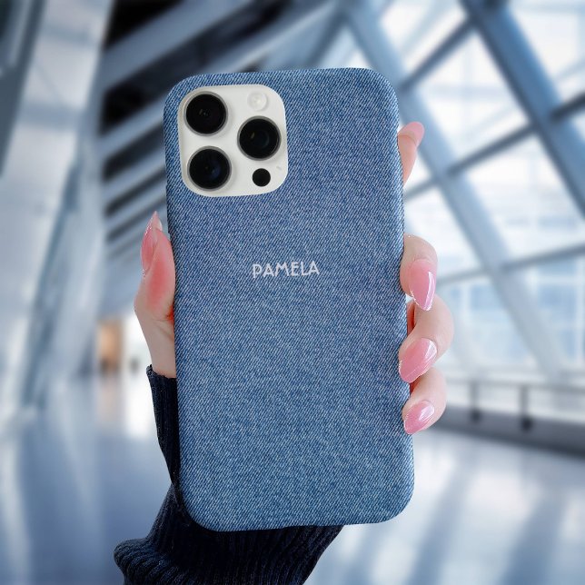 Blue Jeans Denim Western texturiert Case-Mate iPhone Hülle (Von Creator hochgeladen)