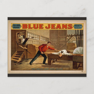 Blue Jeans, 'Die große Sägemühlen-Szene' Retro-The Postkarte