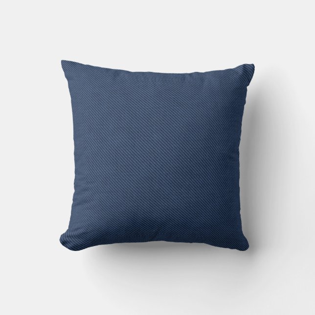 Blue Jeans Fabric Kissen (Vorderseite)
