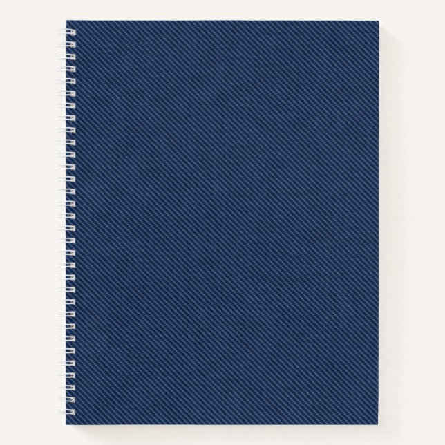 Blue Jeans Fabric Notizbuch (Vorderseite)