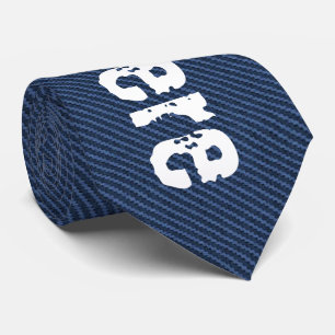 Blue Jeans Fabric - Text hinzufügen - Anpassbar Krawatte