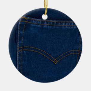 Blue Jeans Keramikornament