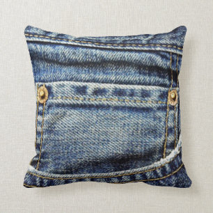 Blue Jeans-Tasche Kissen