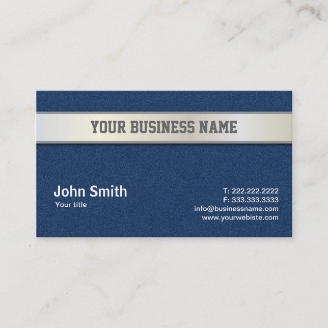 Blue Jeans und silberne Gurt-Visitenkarte Visitenkarte (Vorderseite)