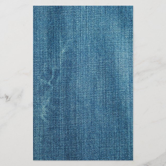 Blue Jeanshintergrund Briefpapier (Vorderseite)