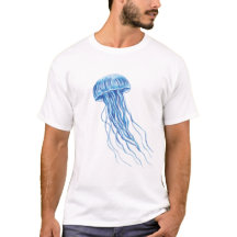 Blue Jellyfish Illustration
