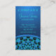 Blue Jellyfish Mandala Visitenkarte (Rückseite)