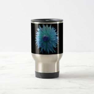Blue Jennie auf Black Aluminium Travel Mug Reisebecher