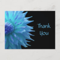 Blue Jennie auf Black Danke Postcard