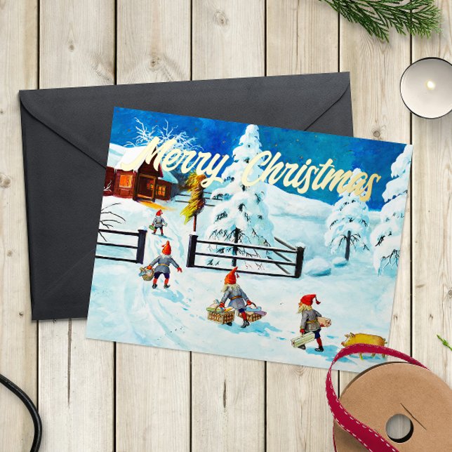 Blue Jenny Nyström Gnome Vintage schwedische Weihn (Von Creator hochgeladen)