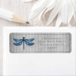 Blue Jeweled Dragonfly Wedding