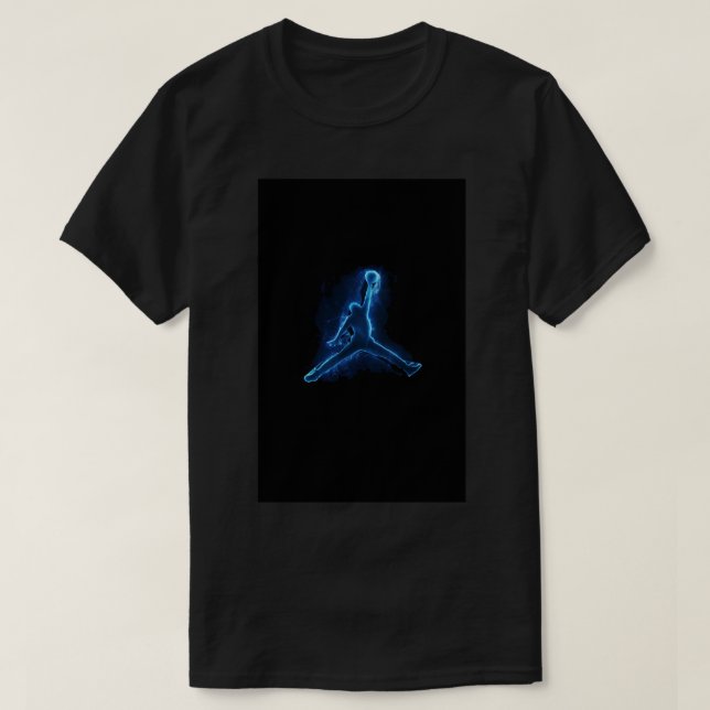 Blue Jordan Logo iPhone Case T-Shirt (Design vorne)