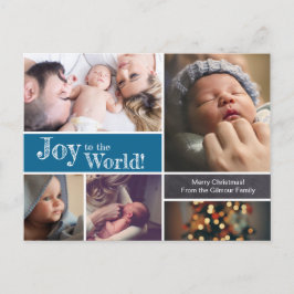 Blue Joto the world Baby Boy Geburt 1. Weihnachten Postkarte