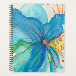 Blue Joy Abstrakt Floral Planner Planer