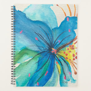 Blue Joy Abstrakt Floral Planner Planer