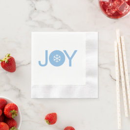 Blue Joy Christmas Napkin Serviette