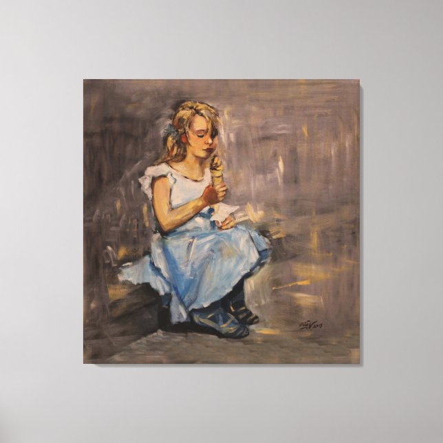 "Blue joy" - Stretched Canvas Print Leinwanddruck (Vorderseite)