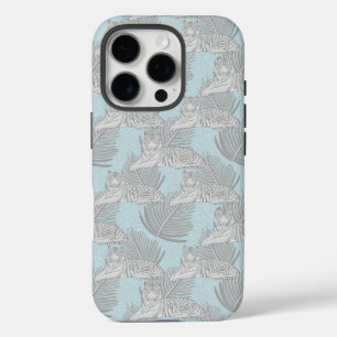 Blue Jungle Tiger Muster Case-Mate iPhone Case