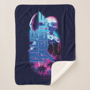 Blue Käfer Retrowave City Lights Sherpadecke