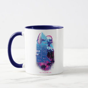 Blue Käfer Retrowave City Lights Tasse