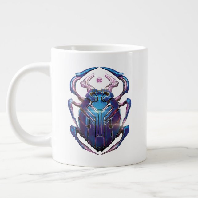 Blue Käfer Scarab Theatrales Poster Jumbo-Tasse (Links)