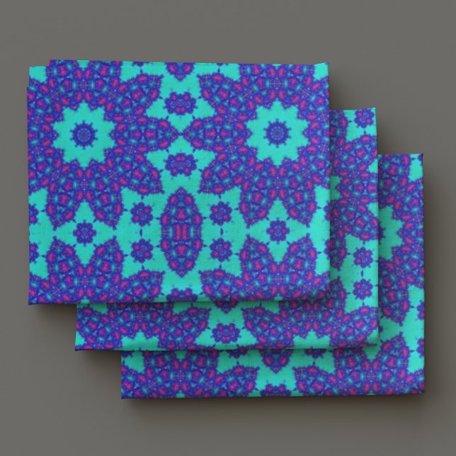 Blue Kaleidoscope Flourished Stoff (Von Creator hochgeladen)