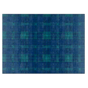Blue Kariert Cutting Board Schneidebrett