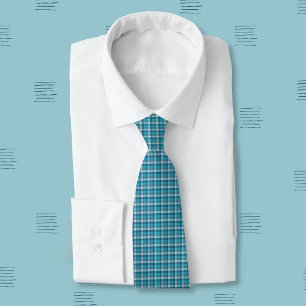 Blue Kariert Neck Tie Krawatte