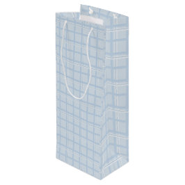 Blue Kariert Wine Gift Bag Geschenktüte Für Weinflaschen