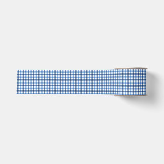 Blue Karos Hütte Charm Ribbon Ripsband
