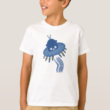 Blue Kawaii Octopus UFO