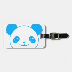 Blue Kawaii Panda Bear Gepäckanhänger