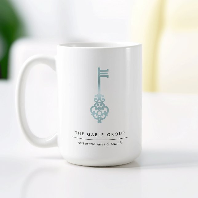 Blue Key Realtor oder Real Anwesen Office Kaffeetasse (Von Creator hochgeladen)