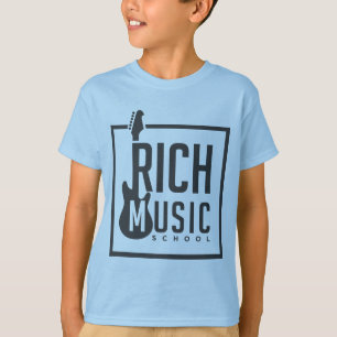 Blue Kids T - Shirt Rich Music School