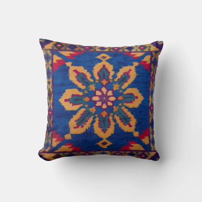 Blue Kilim Pillows USA: Für amerikanische Zuhause  Kissen (Vorderseite)