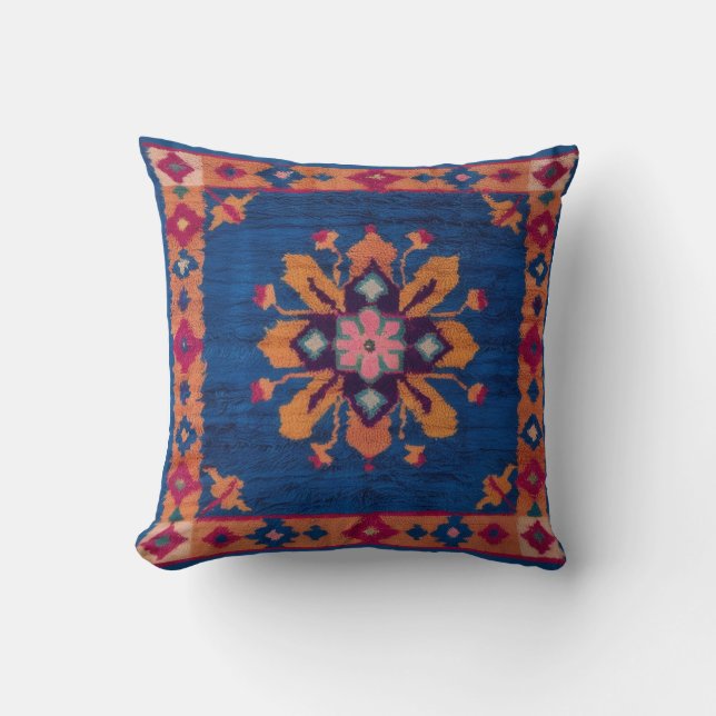 Blue Kilim Rug Pillows: Eine Mischung aus Persisch Kissen (Vorderseite)