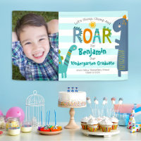 Blue Kindergarten Abschluss Foto Dinosaur Boy