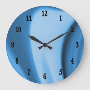 Blue Kitchen Wirbel Wall Clock Große Wanduhr