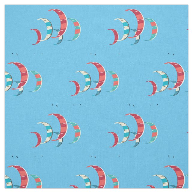 Blue Kite Surfstoff Stoff (Muster)