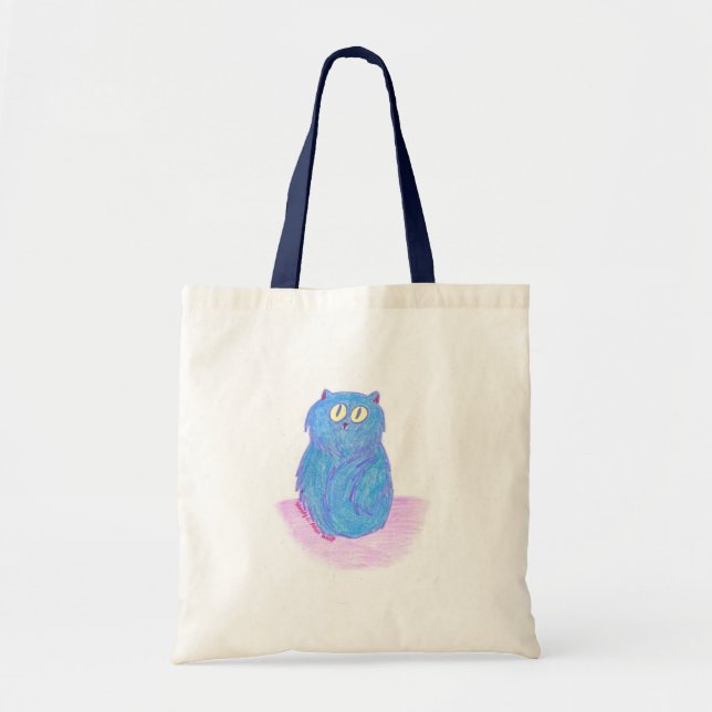 Blue Kitten Tragetasche (Vorne)