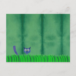 BLUE KITTY Postcard Postkarte