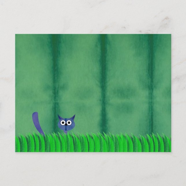 BLUE KITTY Postcard Postkarte (Vorderseite)