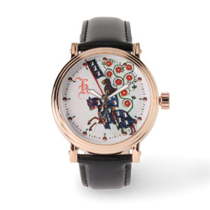 BLUE KNIGHT MEDIEVENT MINIATURMONOGRAMM ARMBANDUHR