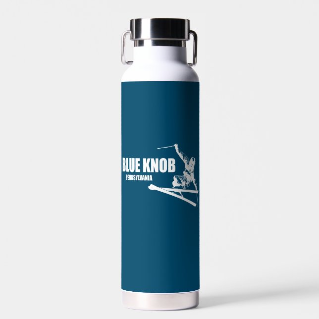 Blue Knob Pennsylvania Skier Trinkflasche (Vorne)