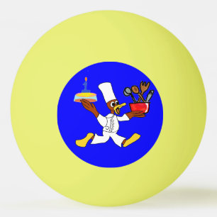 Blue Koch Ducky Kazoo Birthday Ping Pong Ball Tischtennisball
