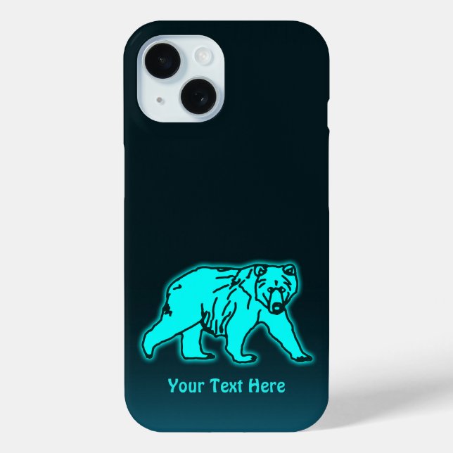 Blue Kodiak Bear Case-Mate iPhone Hülle (Rückseite)