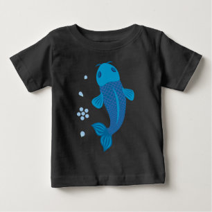Blue Koi Fish Baby T-shirt