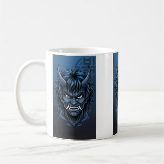 Blue Korean Dokkaebi Oni Mask - Asian Folklore Dem Kaffeetasse