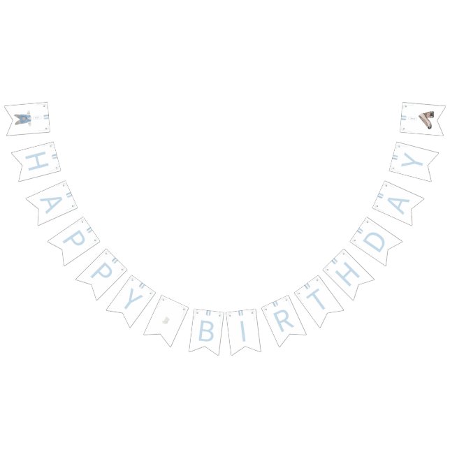 Blue Korean Doljanchi zum Geburtstag Wimpelkette (Alle)